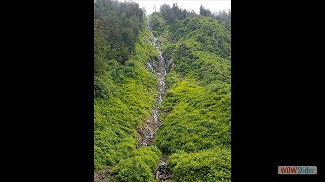 Water fall on the way to Blue Lake