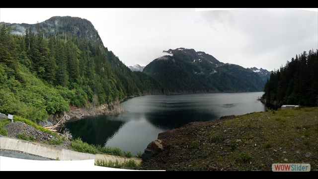 Blue lake (the keys are already locked in the van by Heber)