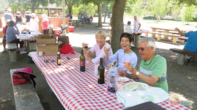 A little wine helps get the party started